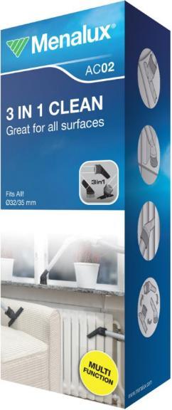 Actual product image Menalux Nozzle set 3in1 nozzle