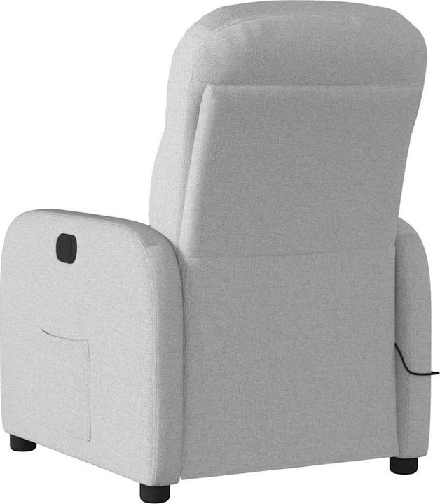 Actual product image VidaXL Massage chair cloud grey fabric