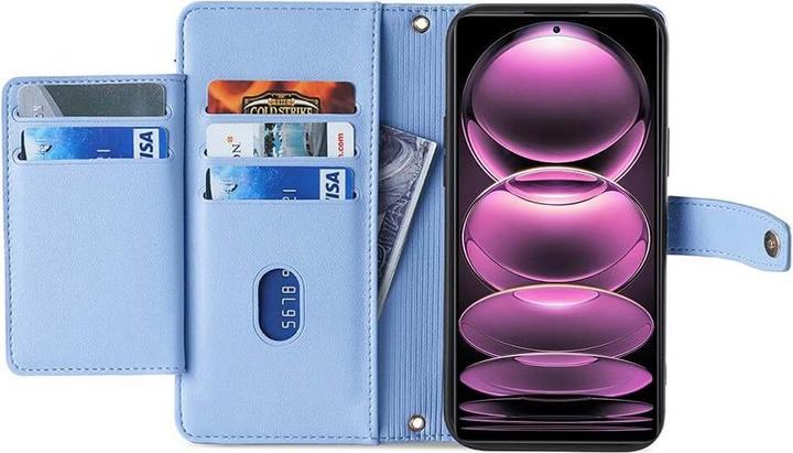 Actual product image Cover-Discount Xiaomi Poco X5 Pro - Wallet Case Cover blue (Xiaomi Poco X5 Pro, Xiaomi Redmi Note 12 Pro 5G)
