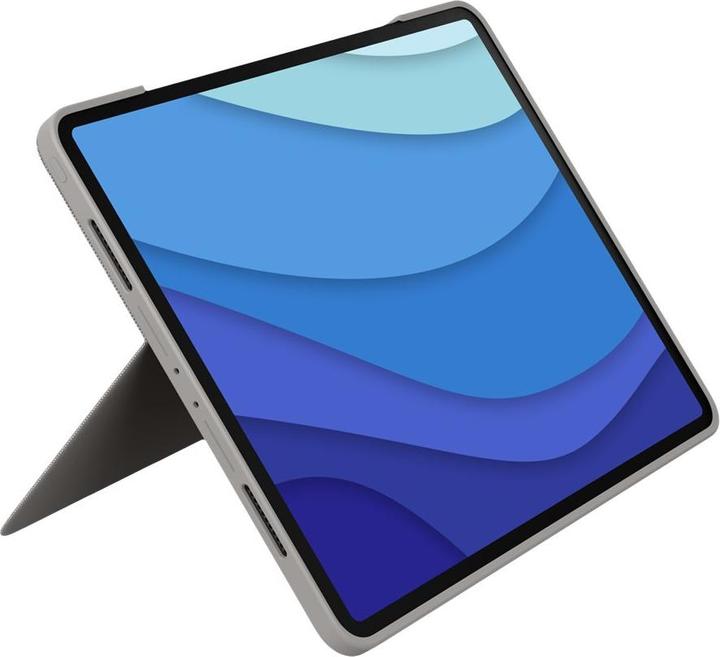 Produktbild Logitech Combo Touch for iPad Pro 12.9-inch (5th generation) - SAND - FRA - CENTRAL (FR, iPad Pro 12.9 2021 (5. Gen))