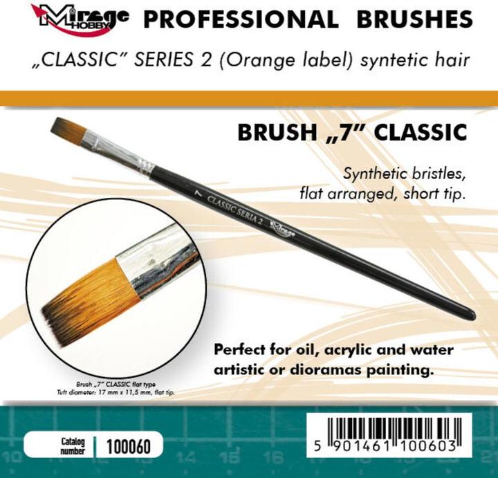 Produktbild Mirage Hobby Mirage Brush Flat High Quality Classic Series 2 size 7 (7 mm)