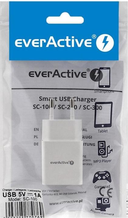 Actual product image Everactive Charger SC-100 1xUSB 1A (5 W)