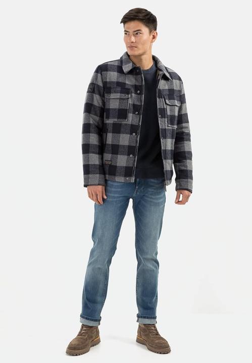 Actual product image Camel Active Checkered blouson in a wool mix (56)