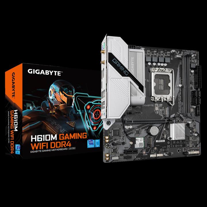 Produktbild Gigabyte H610M Gaming WIFI DDR4 (LGA 1700, Intel H610 Express, mATX)