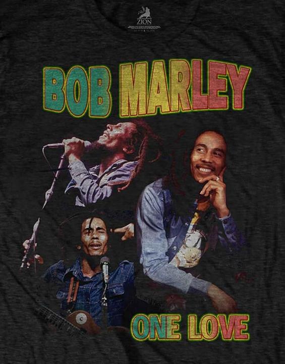Actual product image Bob Marley One Love Homage TShirt (S)