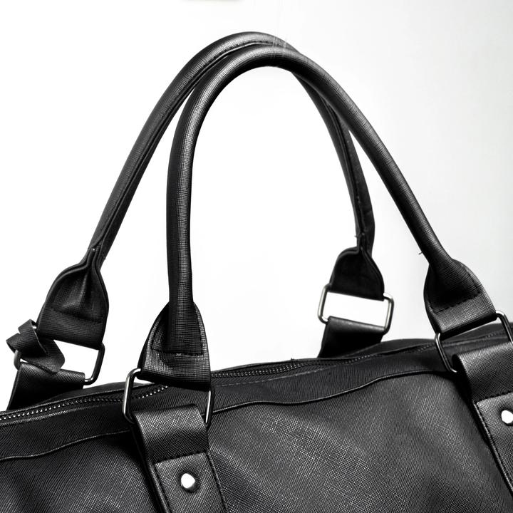 Produktbild Levelo AllInStyle Saffiano Leather Travel Duffle Bag - Black