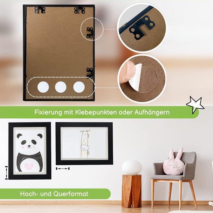 Actual product image Hermex Bilderrahmen Flip Fotorahmen A4 Kunstrahmen Bildhalter Wandrahmen (A4)