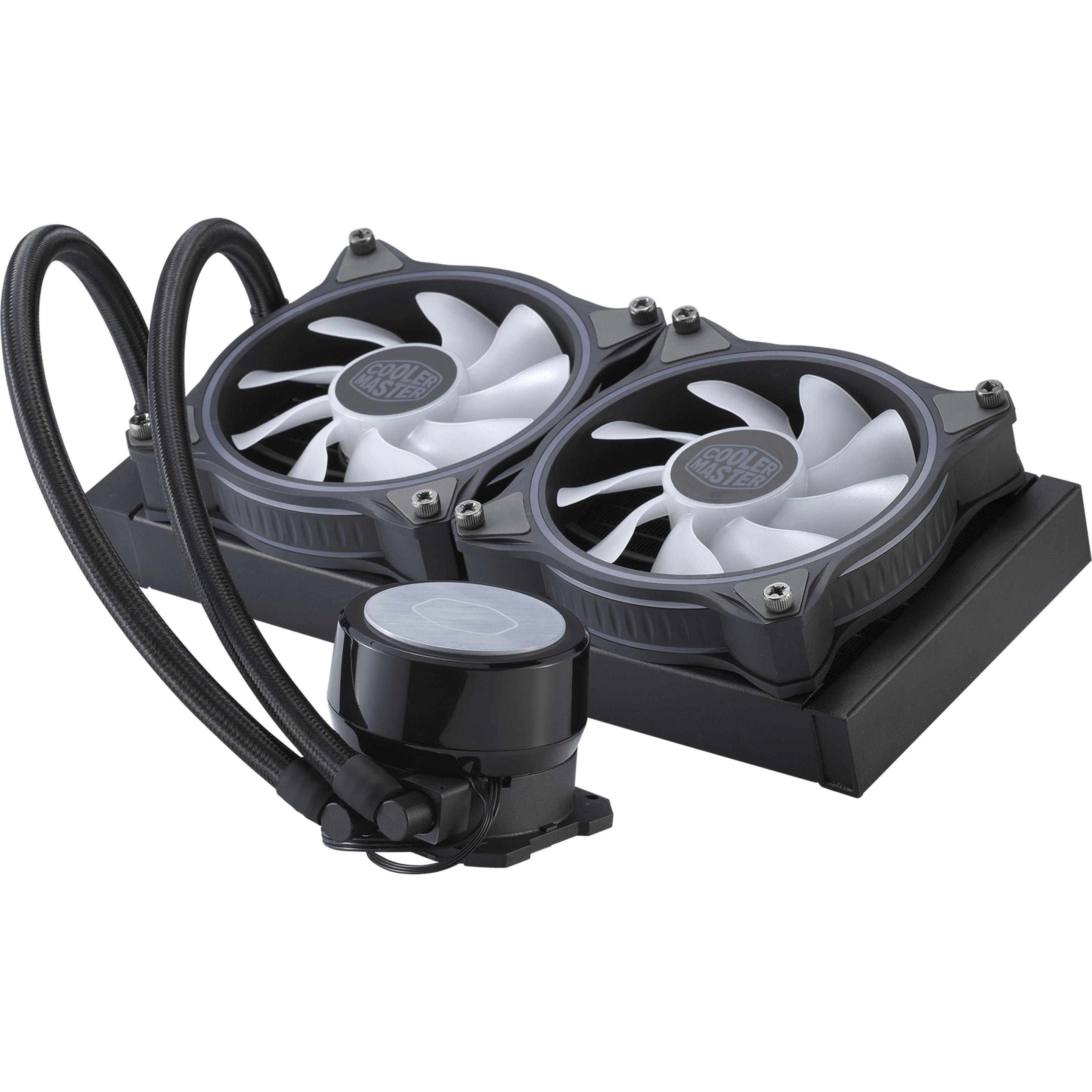 Cooler Master MasterLiquid ML240 ILLUSION, CPU Wasserkühler, Schwarz