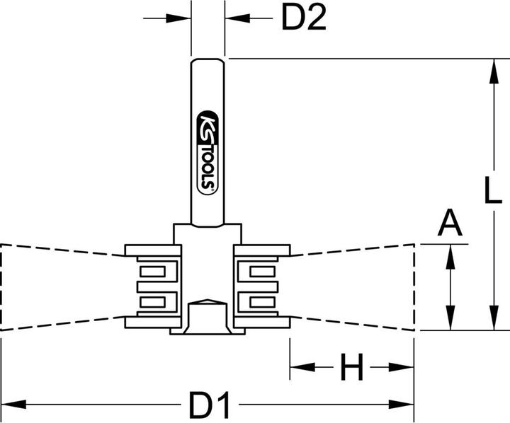 Produktbild KS Tools Rostfreie Stahldrahtbürstenscheibe 0,3mm, Ø 75mm