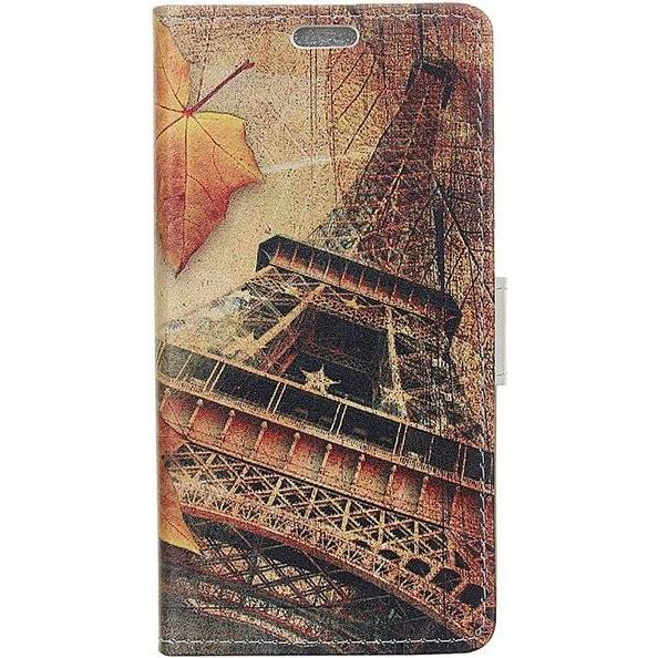MU Style Leder Bookcover Image II Series (Huawei Y7 (2019)), Smartphone Hülle, Mehrfarbig