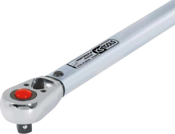 Produktbild KS Tools 1/2 ERGOTORQUE40-200 Rot, Ratschen-Drehmomentschl. (1/2", 40 - 200 Nm)