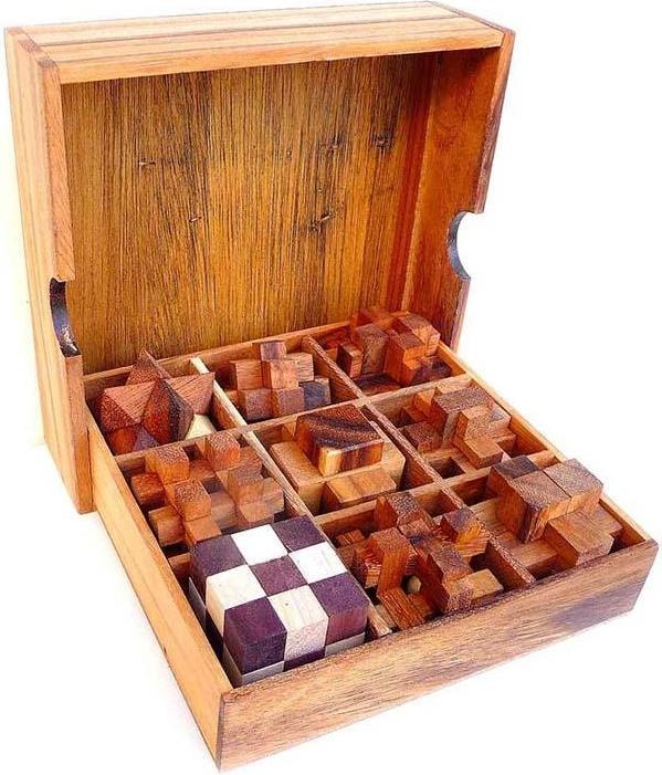 Image du produit Logica Giochi Jeu de casse-tête en bois 9 en 1 - Jeu de casse-tête