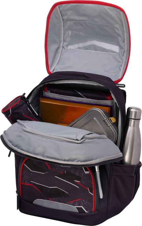 Produktbild Schneiders Schultaschenset Shadow Spy black red (19 l)