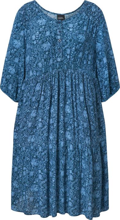 Actual product image Ulla Popken Floral Paisley 3/4 Sleeve Dress (62)