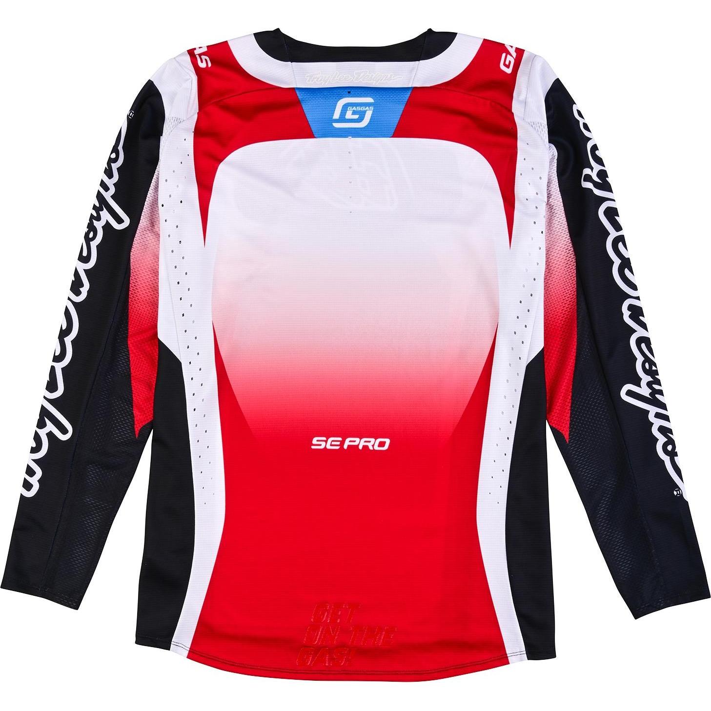 Thumbnail - Troy Lee Designs, Velotrikot, SE PRO Jersey - GASGAS Fumes (L), Weiss, Schwarz, L
