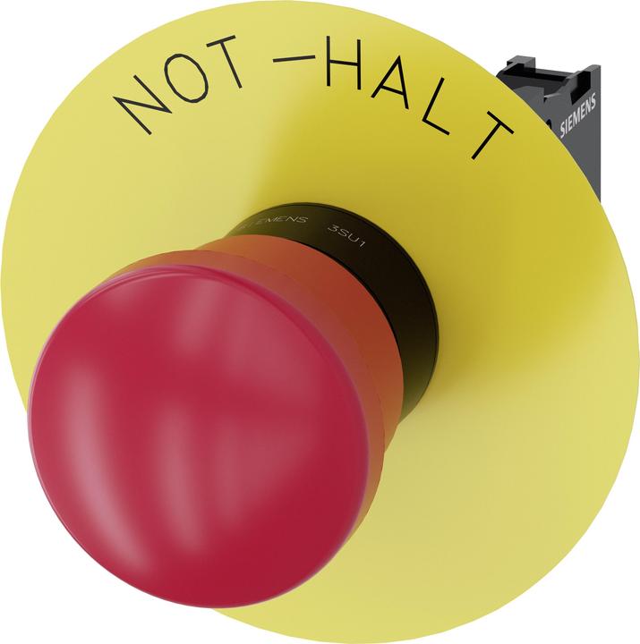 Actual product image Siemens Emergency stop 22mm plastic red 40mm