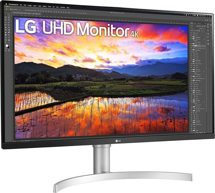 Produktbild LG ECRAN 31,5 BLANC IPS 16:9 UHD 4K 3840X2160 350CD/M 5MS 2XHDMI DISPLAYPORT H (3840 x 2160 Pixel, 31.50")