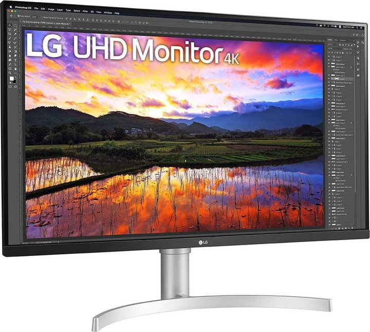 Actual product image LG ECRAN 31,5 BLANC IPS 16:9 UHD 4K 3840X2160 350CD/M 5MS 2XHDMI DISPLAYPORT H (3840 x 2160 Pixels, 31.50")