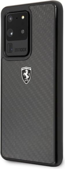 Produktbild Ferrari Carbon Case für G988F Samsung Galaxy S20 Ultra - black (Samsung Galaxy S20 Ultra)