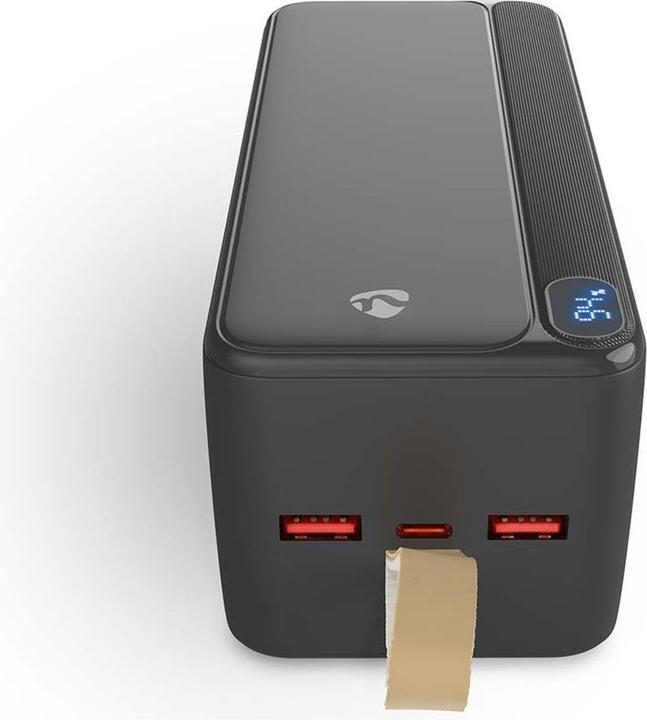 Productafbeelding Nedis powerbank | 30000 mAh | 1.5 / 1.67 / 2.0 / 2.22 / 3.0 A | Anzahl der Ausgänge: 3 | Ausgangsans (30000 mAh, 20 W)