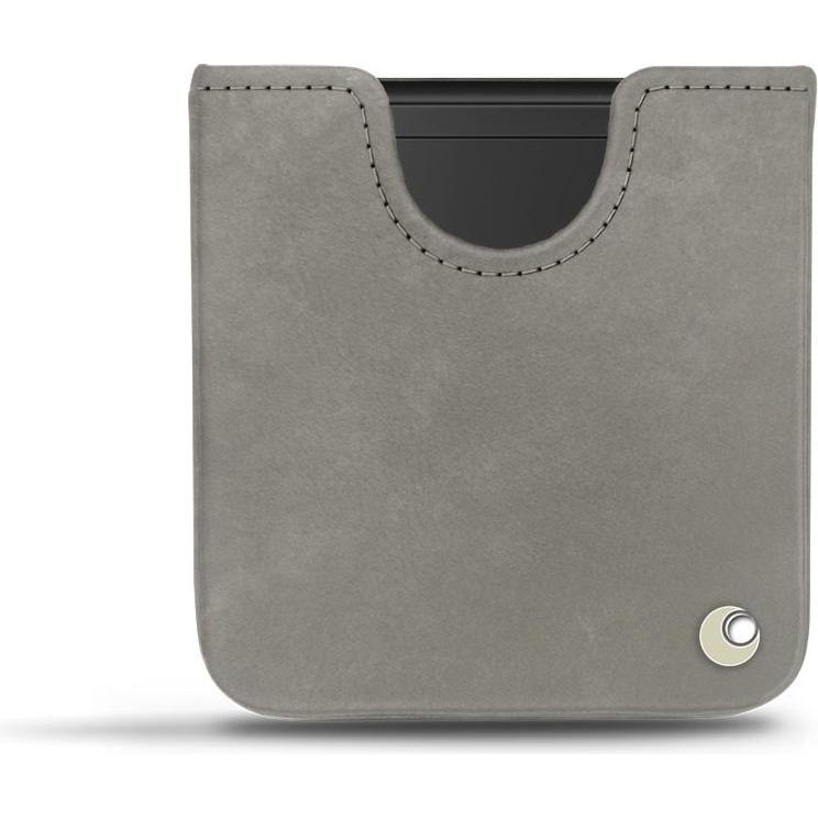 Noreve Lederschutzhülle (Samsung Galaxy Z Flip), Smartphone Hülle, Grau