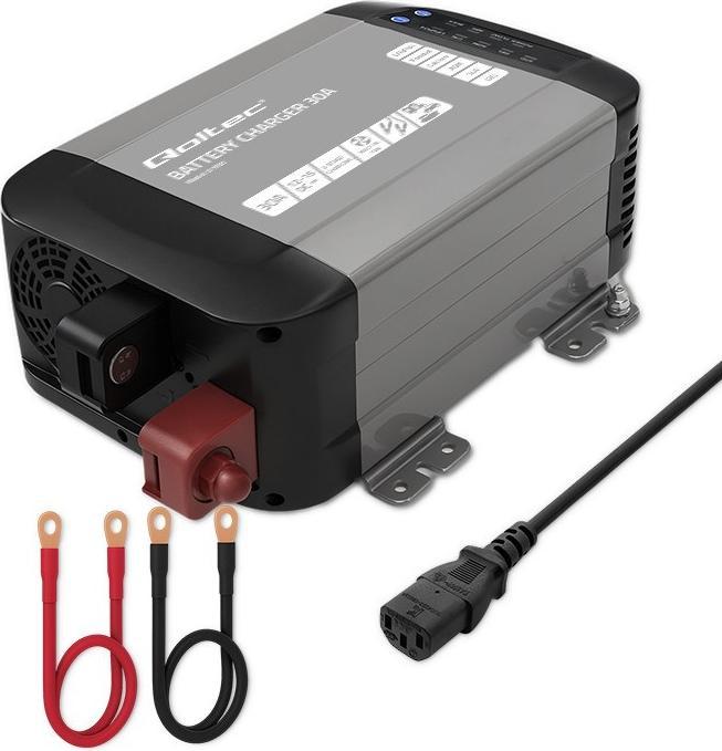 Immagine prodotto Qoltec ładowarka Do Akumulatorów Lifepo4 Agm Gel Sla | 40a | 12v (12V, 40 A)