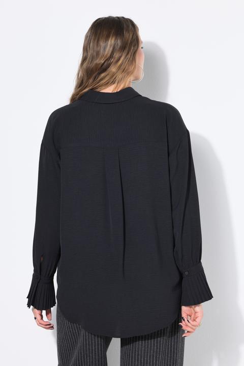 Immagine prodotto Studio Untold Hemdbluse, oversized, Krepp, Plissee-Manschetten (60)