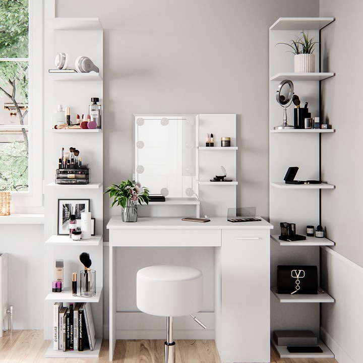 Actual product image Vicco Wall shelf Paolo, White, 28 x 190 cm Set of 2