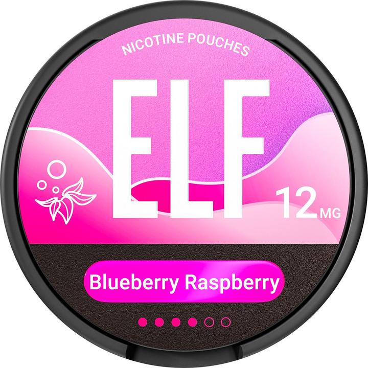 Elfbar ELF Snus Blueberry Raspberry 12mg (Nicotine Pouches, 12 mg)