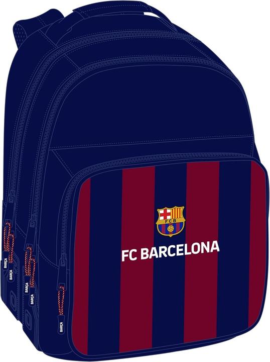 Produktbild FC Barcelona School Bag F.C. Barcelona 24/25 Maroon Navy Blue 32 x 42 x 15 cm