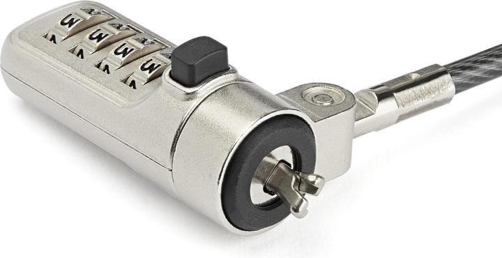 Productafbeelding StarTech LTLOCKNBL Laptopbeveiligingsslot (4-cijferig instelbaar combinatieslot, f