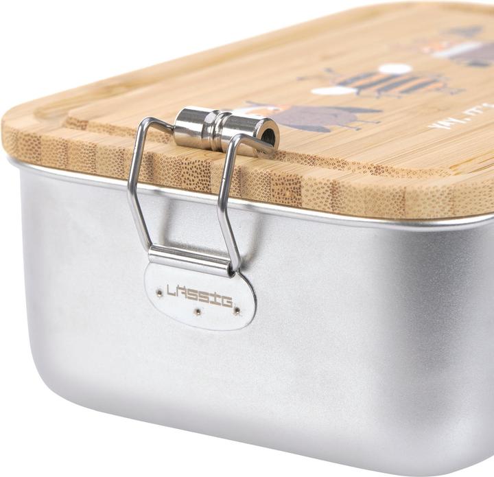 Actual product image Lässig Lunch Box Stainless Steel Bamboo Nature
