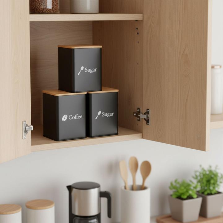 Actual product image Relaxdays 3x storage tins (1.50 l)