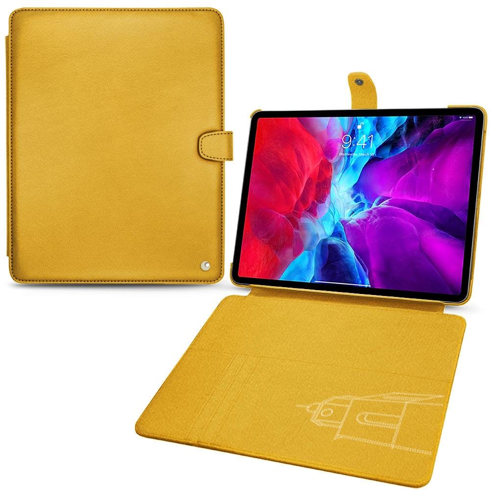 Noreve Lederschutzhülle Wallet (iPad Pro 12.9 2020 (4. Gen)), Tablet Hülle, Orange