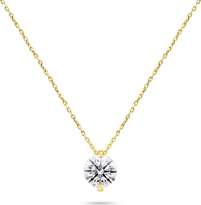 Immagine prodotto Brilio Argento - Collana con zirconi scintillanti placcati oro NCL68Y