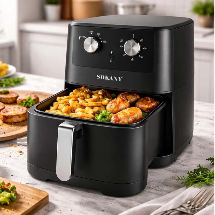 Produktbild Sokany Heissluftfritteuse 8L 2000W Doppelregler