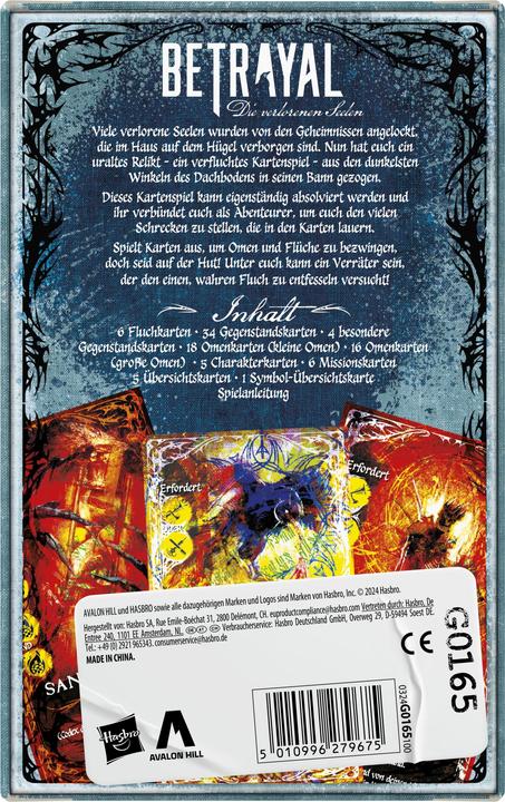 Actual product image Hasbro Betrayal: The Lost Souls Card Game *German version* (German, 3 - 5 Players)