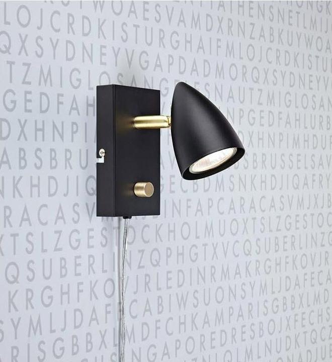 Actual product image Markslöjd MARKSLOJD Ciro 1L Wall Lamp Black (GU10)