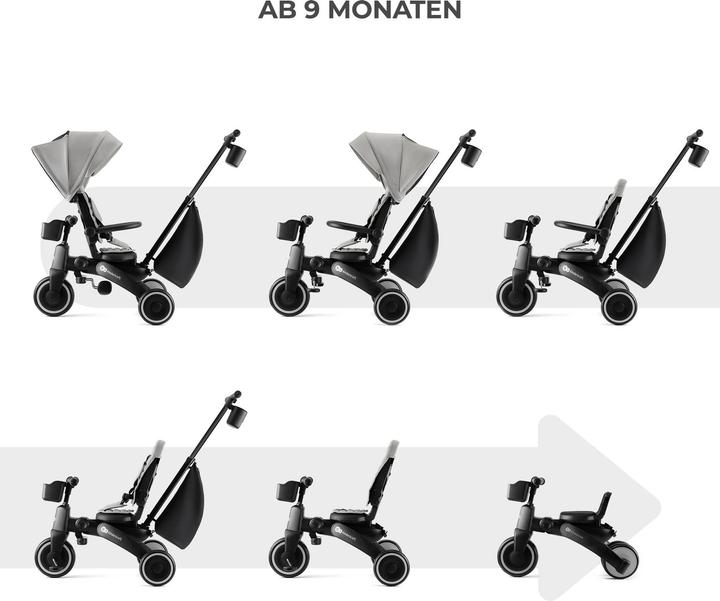 Produktbild KinderKraft Tricycle JAZZ 2 GREY