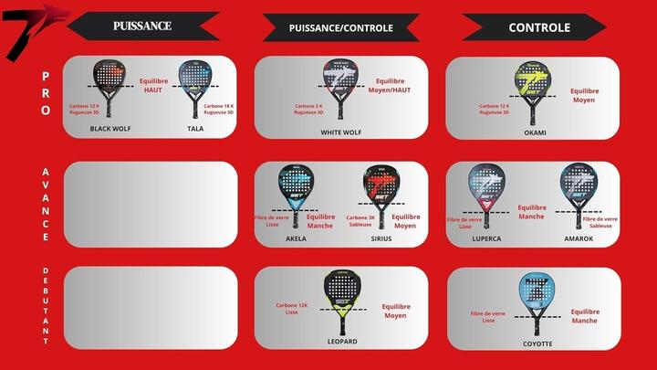 Produktbild SET padel raquettes Akela