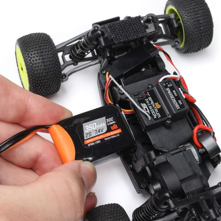 Actual product image Losi Micro-T 2S 1/28 2WD RTR Stadium Truck (Akku & Ladegerät enthalten), Weiss (RTR Ready-to-Run)