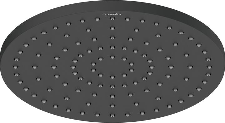Actual product image Duravit Overhead shower 1 jet, 250 black matt (1 Beam types, 21 l/min)