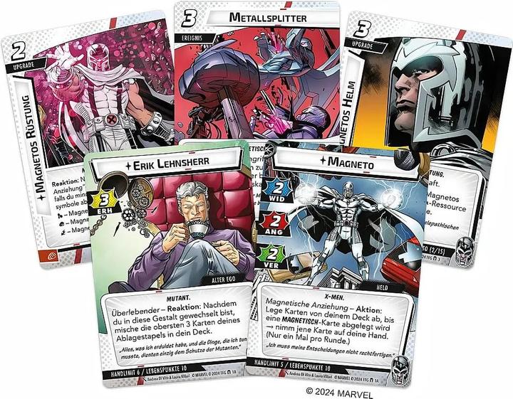 Actual product image FFG Marvel Champions The Card Game - Magneto (German, 1 - 4 Players)