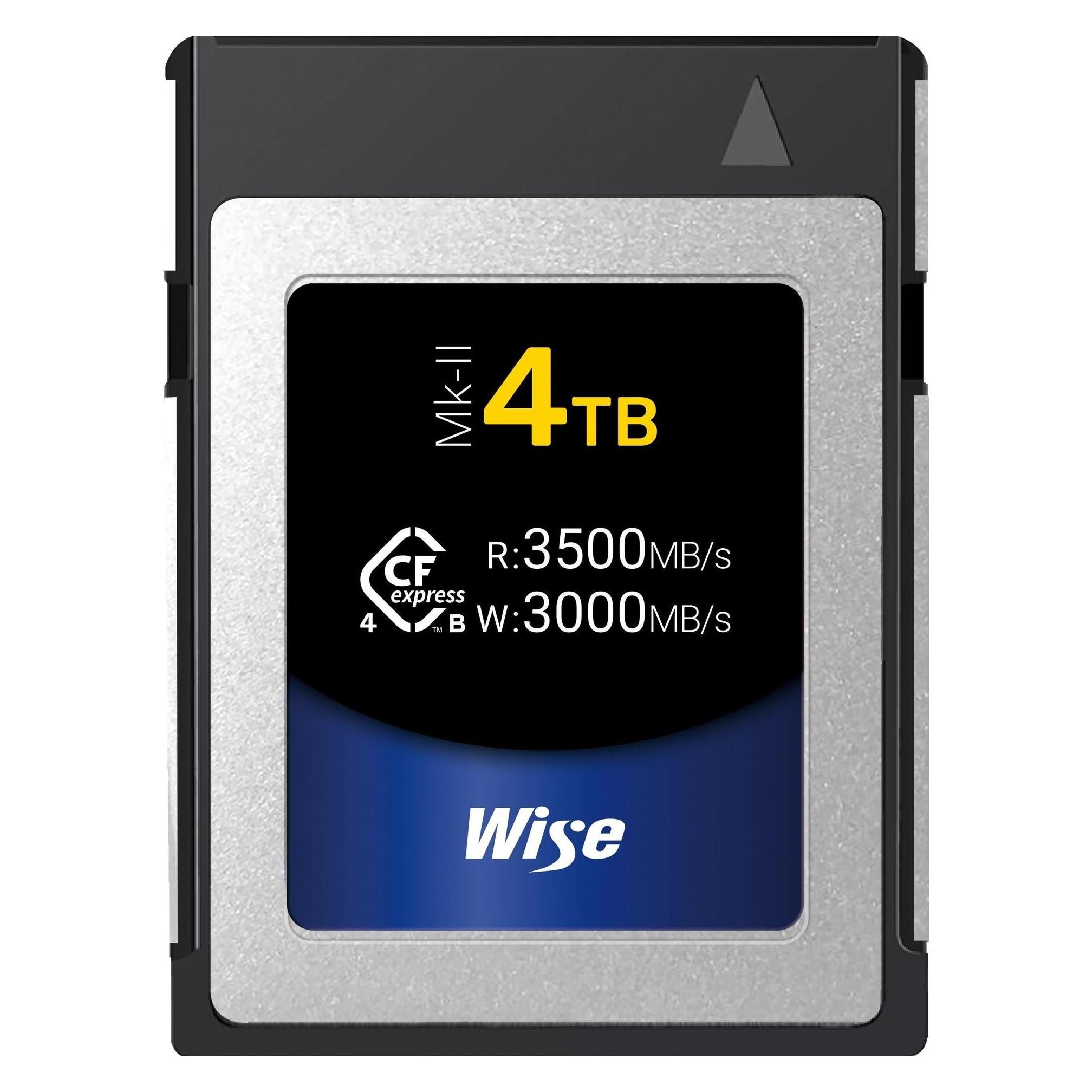 Wise CFexpress 4.0 Type B Mk-II 4TB WI-CFX4-B4096M2 (4000 GB, CFexpress, CFexpress Typ B) (WI-CFX4-B4096M2)