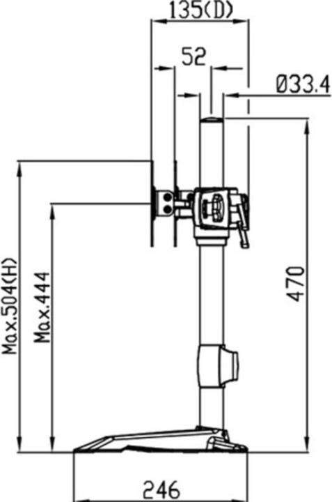 Produktbild Multibrackets Triple L (Tisch, 32", 8 kg)