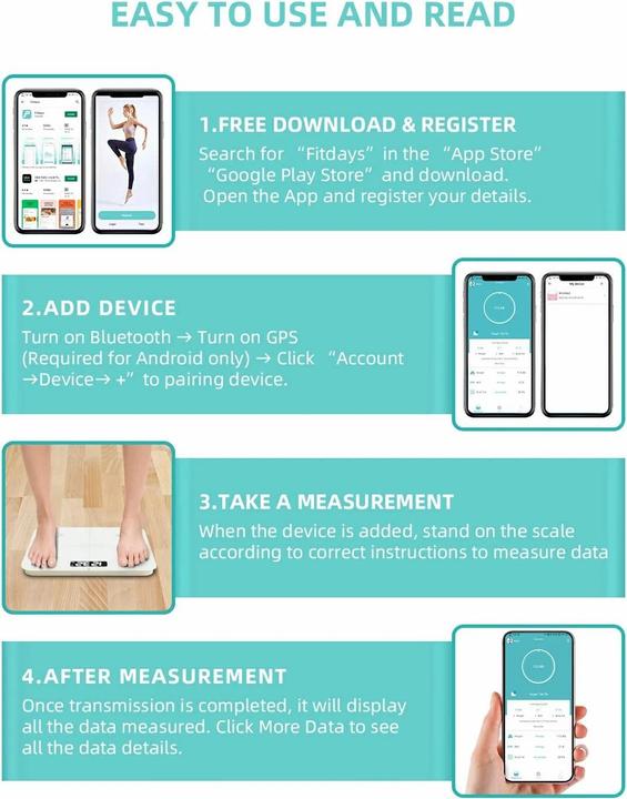 Actual product image Healthkeep Body fat scale (180 kg)