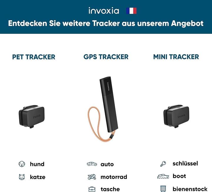 Immagine prodotto Invoxia Localizzatore GPS antifurto per bici con abbonamento incluso e batteria a lunga durata