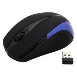 Esperanza Bezprzewodowa Mysz optyczna EM101B USB, 2,4 GHz, NANO odbiornik (Kabellos), Maus, Blau, Schwarz