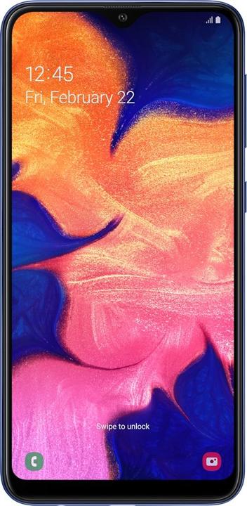 Produktbild Samsung Galaxy A10 EU (32 GB, Blue, 6.20", Dual SIM, 4G)