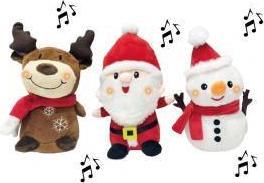 Koala Games G2586 Christmas Danging, Singins & Lighting Plushes 24 cm